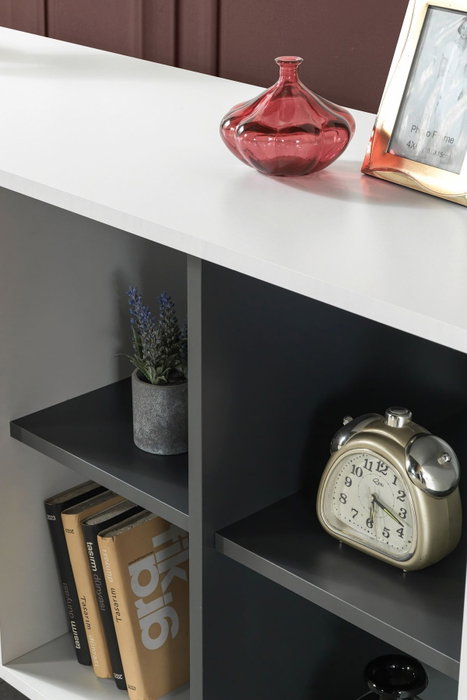 Hanah Home Şile 4612 Consola Blanco y Antracita Hanah Home Şile 4612 Consola Blanco y Antracita
